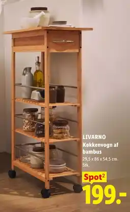 Lidl LIVARNO Køkkenvogn af bambus tilbud