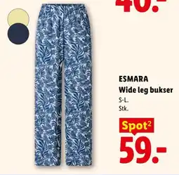Lidl ESMARA Wide leg bukser tilbud
