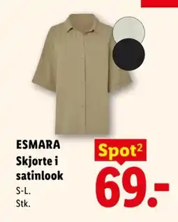 Lidl ESMARA Skjorte i satinlook tilbud
