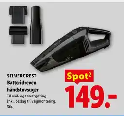 Lidl SILVERCREST Batteridreven håndstøvsuger tilbud