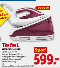 Lidl Tefal Dampstrygestation tilbud
