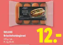 Lidl DELUXE Briochehotdogbrød tilbud
