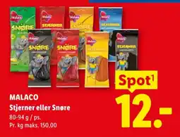 Lidl MALACO Stjerner eller Snøre tilbud