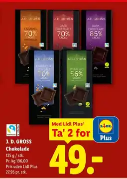 Lidl J. D. GROSS Chokolade tilbud