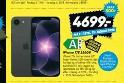 Bilka iPhone 17E 256GB tilbud