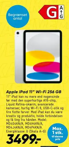 Bilka Apple iPad 11” Wi-Fi 256 GB tilbud