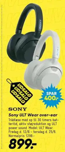 Bilka Sony ULT Wear over-ear tilbud