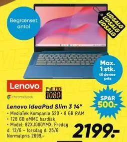 Bilka Lenovo IdeaPad Slim 3 14” tilbud