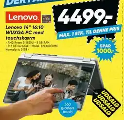 Bilka Lenovo 14” 16:10 WUXGA PC med touchskærm tilbud