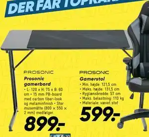 Bilka Prosonic gamerbord tilbud
