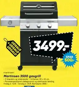 Bilka Martinsen 3500 gasgrill tilbud