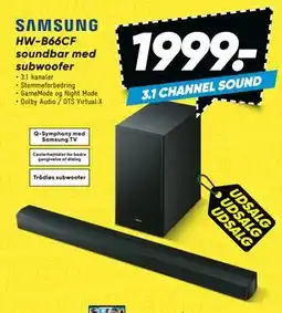 Bilka HW-B66CF soundbar med subwoofer tilbud