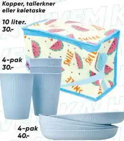 Bilka Kopper, tallerkner eller køletaske tilbud