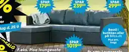 Bilka Pisa loungebord/ chaiselong del tilbud