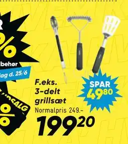 Bilka 3-delt grillsæt tilbud