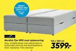 Bilka Nordisk Fjer B90 med opbevaring tilbud