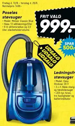 Bilka Poseløs støvsuger tilbud