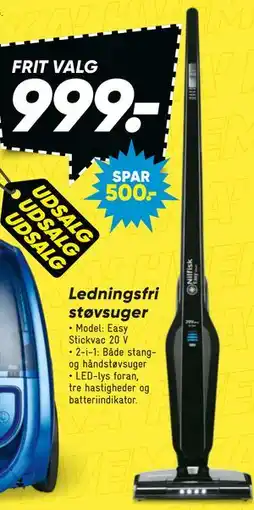 Bilka Ledningsfri støvsuger tilbud