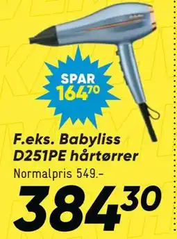 Bilka Babyliss D251PE hårtørrer tilbud