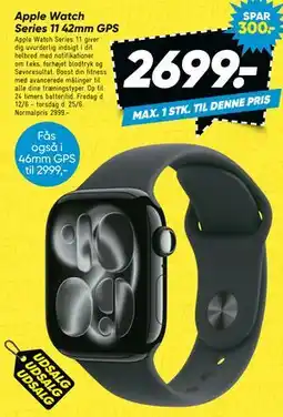 Bilka Apple Watch Series 11 42mm GPS tilbud