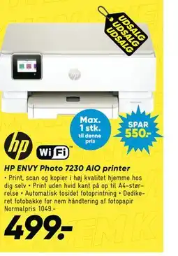 Bilka HP ENVY Photo 7230 AIO printer tilbud