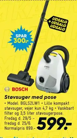 Bilka Støvsuger med pose tilbud