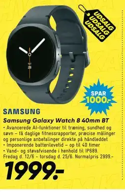Bilka Samsung Galaxy Watch 8 40mm BT tilbud