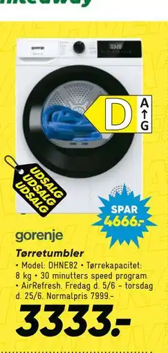 Bilka gorenje Tørretumbler tilbud