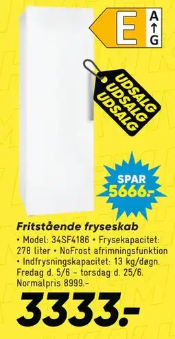 Bilka Fritstående fryseskab tilbud
