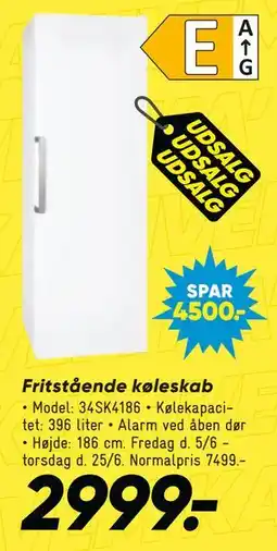 Bilka Fritstående køleskab tilbud