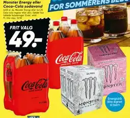 Bilka Monster Energy eller Coca-Cola sodavand tilbud