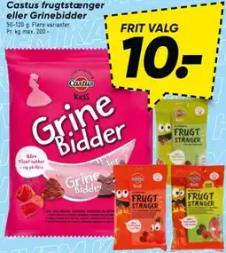 Bilka Castus frugtstænger eller Grinebidder tilbud