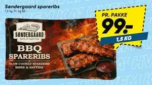 Bilka Søndergaard spareribs tilbud