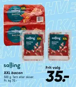 Bilka salling XXL bacon tilbud