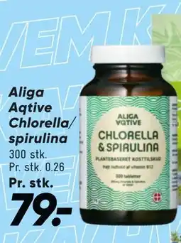 Bilka Aliga Aqtive Chlorella/ spirulina tilbud