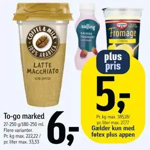 Føtex To-go marked tilbud