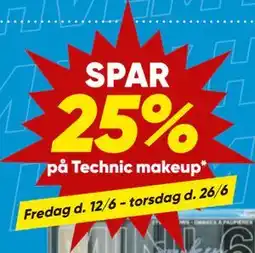 Bilka Technic makeup tilbud