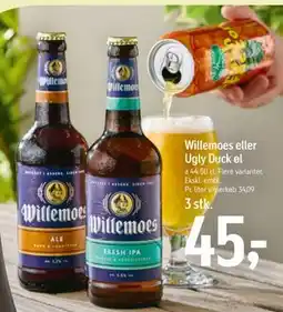 Føtex Willemoes eller Ugly Duck øl tilbud