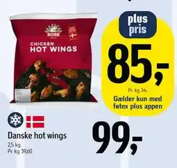 Føtex Danske hot wings tilbud