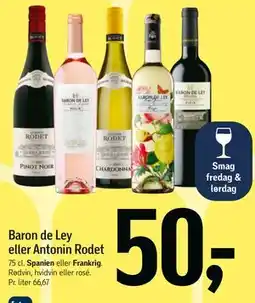 Føtex Baron de Ley eller Antonin Rodet tilbud