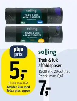 Føtex Træk & luk affaldsposer tilbud
