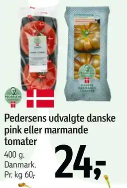 Føtex Pedersens udvalgte danske pink eller marmande tomater tilbud