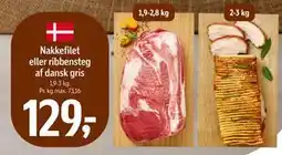 Føtex Nakkefilet eller ribbensteg af dansk gris tilbud