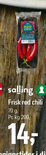 Føtex salling Frisk rød chili tilbud