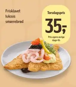 Føtex Frisklavet luksus smørrebrød tilbud