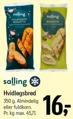 Føtex Hvidløgsbrød tilbud