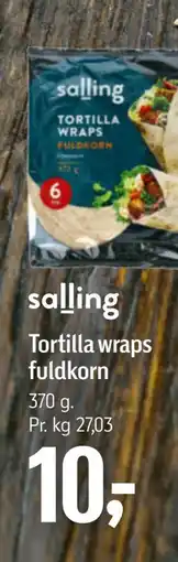 Føtex salling Tortilla wraps fuldkorn tilbud