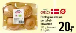 Føtex Økologiske danske portobellosvampe tilbud
