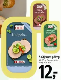 Føtex 3-Stjernet pålæg tilbud