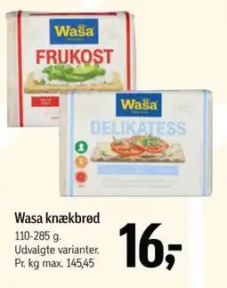 Føtex Wasa knækbrød tilbud